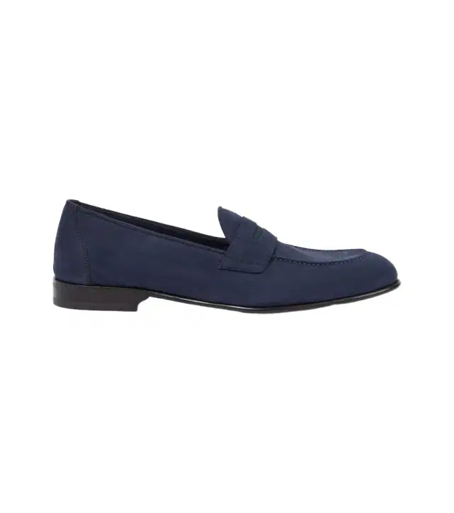 Brioni Appia leather penny loafers