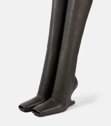 Rick Owens Cantilever leather over-the-knee boots | Thumbnail 2