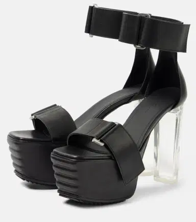 Rick Owens Leather platform sandals | Thumbnail 4