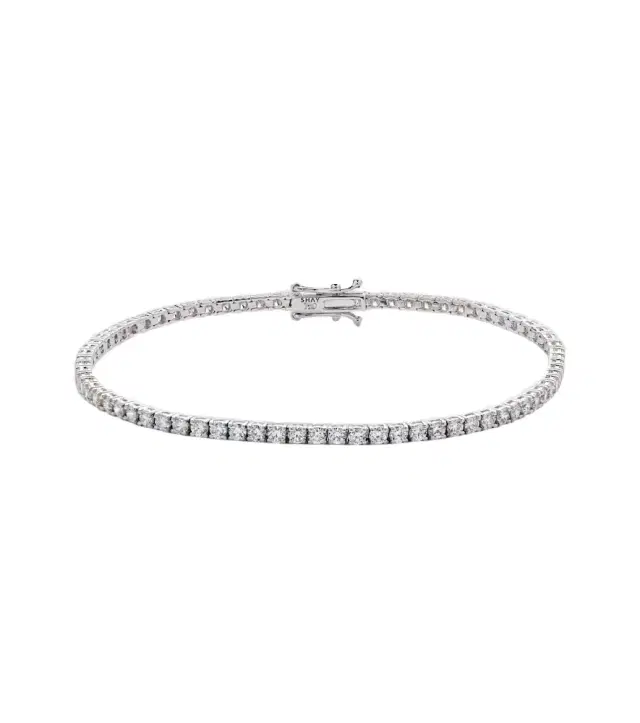 Shay Jewelry 18kt white gold tennis bracelet with diamonds
