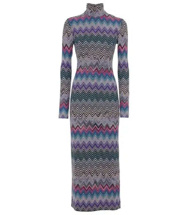 Missoni Zig Zag turtleneck dress