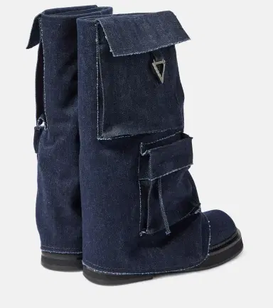 The Attico Robin denim combat boots | Thumbnail 4