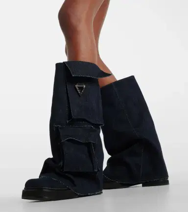 The Attico Robin denim combat boots | Thumbnail 5