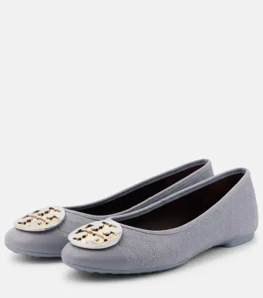 Tory Burch Claire leather ballet flats | Thumbnail 4