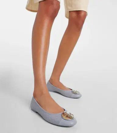 Tory Burch Claire leather ballet flats | Thumbnail 6