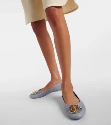 Tory Burch Claire leather ballet flats | Thumbnail 7