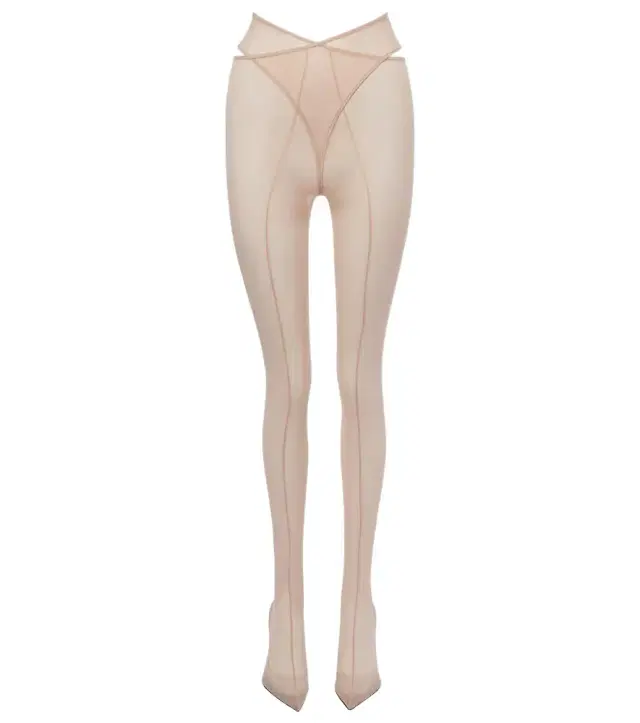The Attico Cheopissima mesh over-the-knee boots