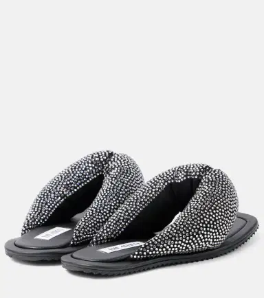 The Attico Indie embellished leather thong sandals | Thumbnail 4
