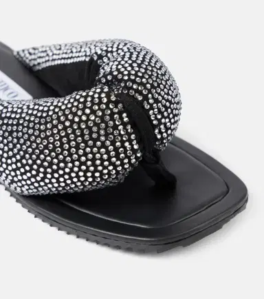 The Attico Indie embellished leather thong sandals | Thumbnail 5