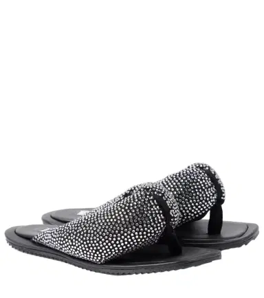 The Attico Indie embellished leather thong sandals | Thumbnail 1