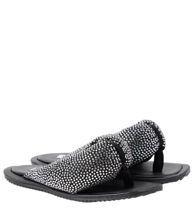 The Attico Indie embellished leather thong sandals