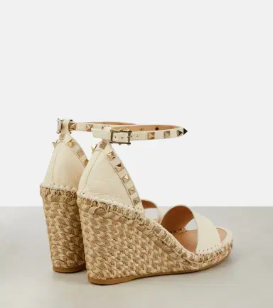 Valentino Garavani Rockstud 105 leather espadrille wedges | Thumbnail 3 Valentino Garavani Rockstud 105 leather espadrille wedges | Thumbnail 3