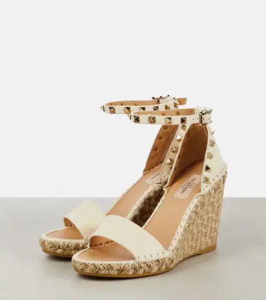 Valentino Garavani Rockstud 105 leather espadrille wedges | Thumbnail 4 Valentino Garavani Rockstud 105 leather espadrille wedges | Thumbnail 4