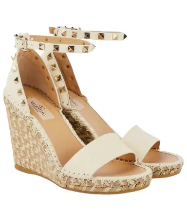 Valentino Garavani Rockstud 105 leather espadrille wedges | Thumbnail 1 Valentino Garavani Rockstud 105 leather espadrille wedges | Thumbnail 1