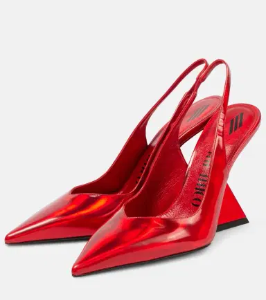 The Attico Cheope leather slingback pumps | Thumbnail 4