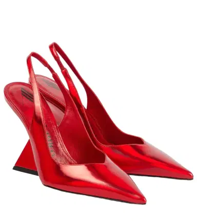 The Attico Cheope leather slingback pumps | Thumbnail 1