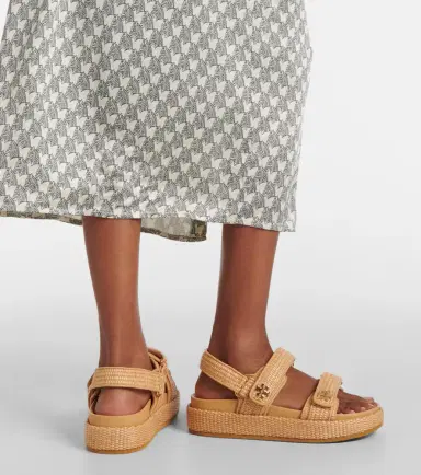 Tory Burch Kira raffia sandals | Thumbnail 4 Tory Burch Kira raffia sandals | Thumbnail 4