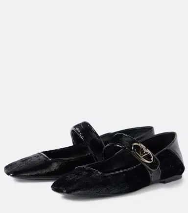 Valentino Garavani VLogo Locker Mary Jane flats | Thumbnail 4 Valentino Garavani VLogo Locker Mary Jane flats | Thumbnail 4