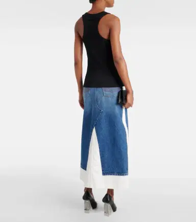 Jean Paul Gaultier Ribbed-knit cotton tank top | Thumbnail 2