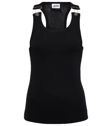 Jean Paul Gaultier Ribbed-knit cotton tank top | Thumbnail 1