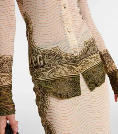 Jean Paul Gaultier Printed mesh shirt | Thumbnail 2