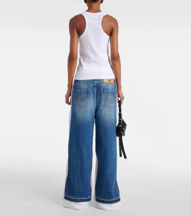 Jean Paul Gaultier Ribbed-knit cotton jersey tank top | Thumbnail 4
