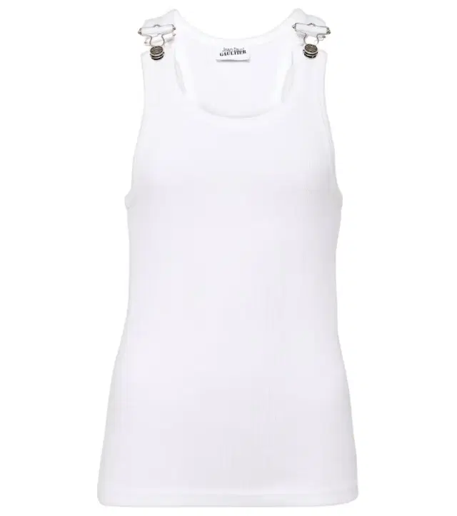 Jean Paul Gaultier Ribbed-knit cotton jersey tank top