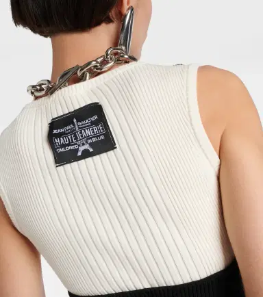 Jean Paul Gaultier Madone ribbed-knit midi dress | Thumbnail 4