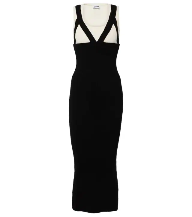 Jean Paul Gaultier Madone ribbed-knit midi dress