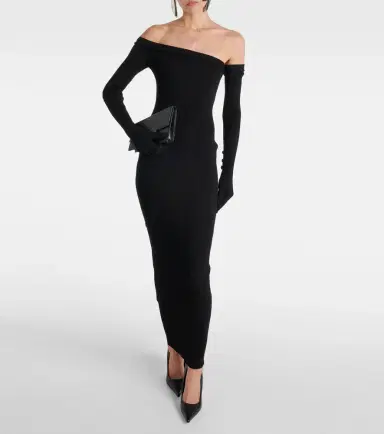 Jean Paul Gaultier Asymmetric maxi dress with gloves | Thumbnail 2