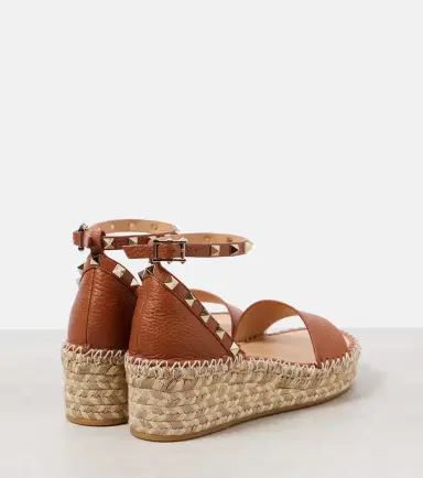 Valentino Garavani Rockstud 55 leather espadrille wedges | Thumbnail 3