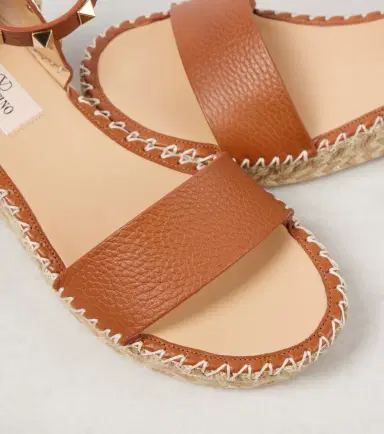 Valentino Garavani Rockstud 55 leather espadrille wedges | Thumbnail 4