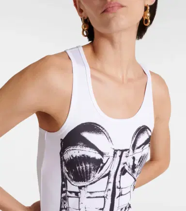 Jean Paul Gaultier Trompe l'oeil jersey maxi dress | Thumbnail 2