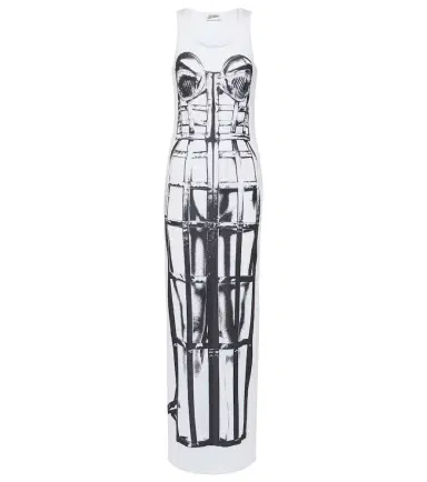 Jean Paul Gaultier Trompe l'oeil jersey maxi dress | Thumbnail 1
