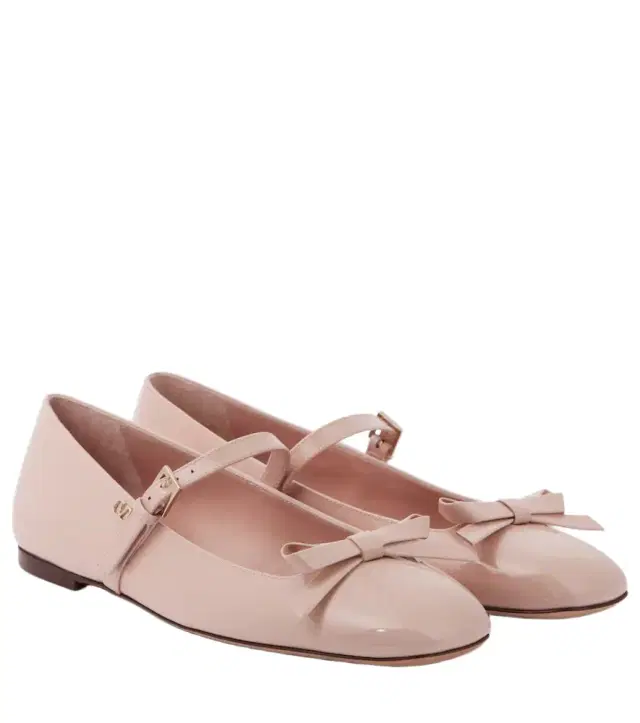 Valentino Garavani Romance Bow patent leather Mary Jane flats