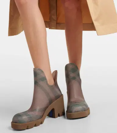 Burberry Check ankle boots | Thumbnail 5 Burberry Check ankle boots | Thumbnail 5
