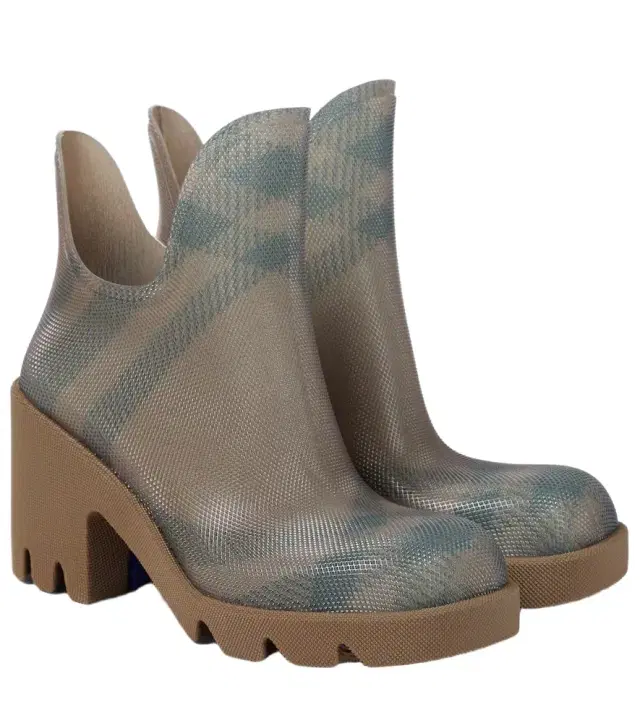 Burberry Check ankle boots