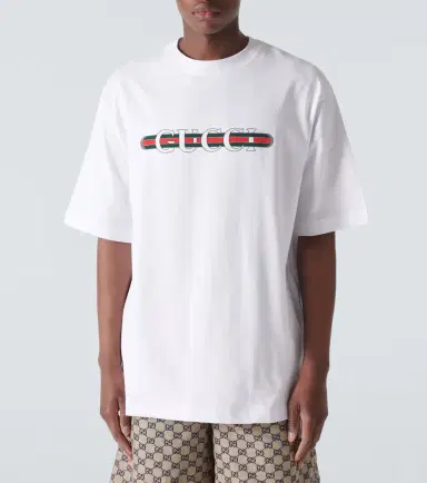 Gucci Logo cotton jersey T-shirt | Thumbnail 4