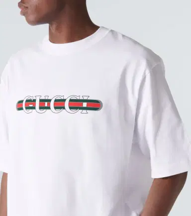 Gucci Logo cotton jersey T-shirt | Thumbnail 5