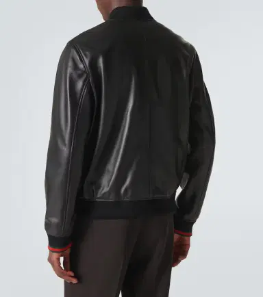 Gucci Leather bomber jacket | Thumbnail 2