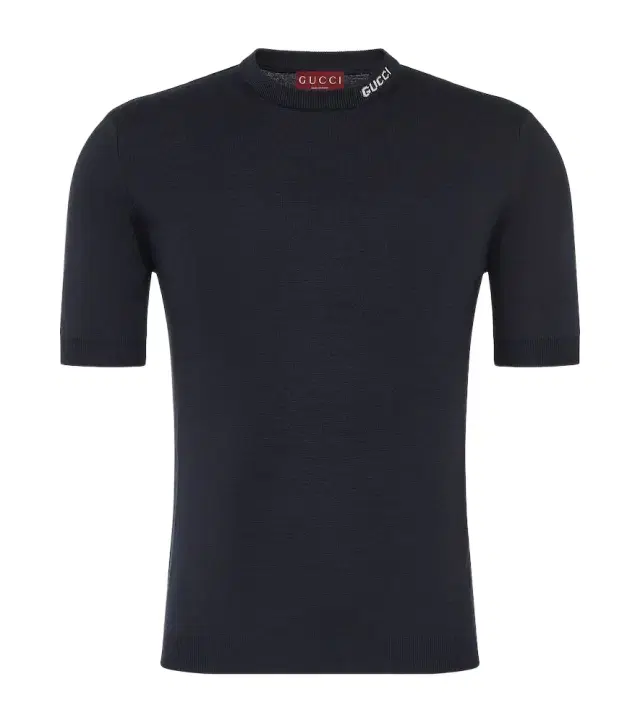 Gucci Logo silk and cotton T-shirt