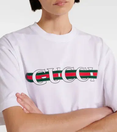 Gucci Logo cotton jersey T-shirt | Thumbnail 4
