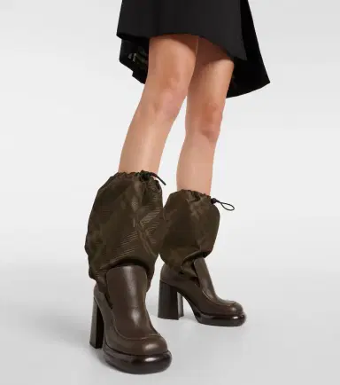 Burberry Check knee-high boots | Thumbnail 6 Burberry Check knee-high boots | Thumbnail 6