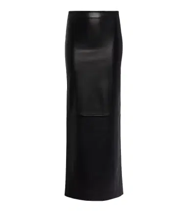 Mônot Mônot Low-rise leather maxi skirt | Thumbnail 1
