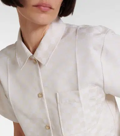 Gucci GG cropped gabardine shirt | Thumbnail 3