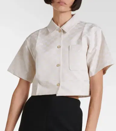 Gucci GG cropped gabardine shirt | Thumbnail 4