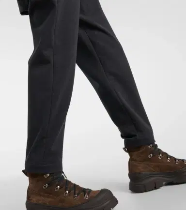 Brunello Cucinelli Pleated cotton-blend jersey sweatpants | Thumbnail 5