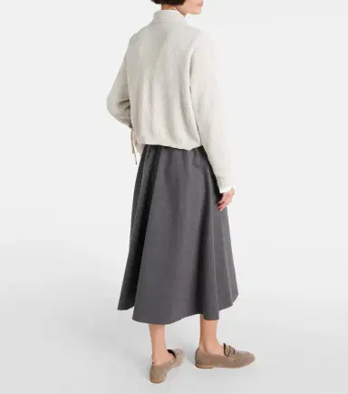 Brunello Cucinelli Ribbed-knit cotton polo sweater | Thumbnail 4