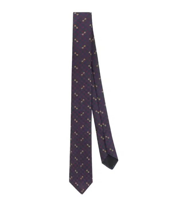 GG silk jacquard tie
