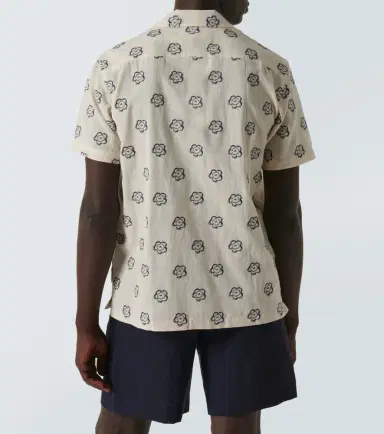 Orlebar Brown Marne cotton-blend jacquard bowling shirt | Thumbnail 3